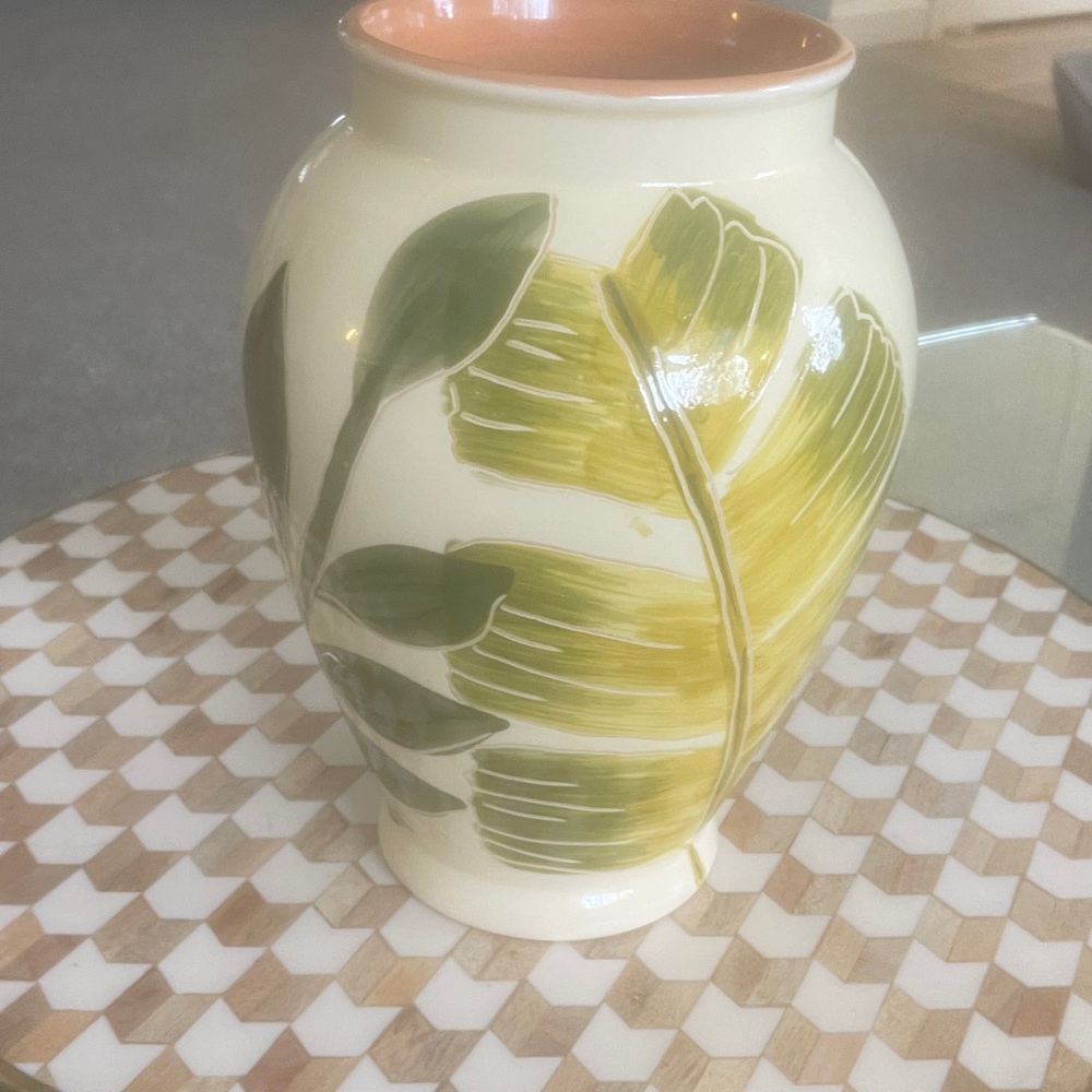 Molde Ceramic Vase with Peach Rim - Picture 2 of 5